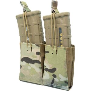 GBRS Group Double Rifle Magazine Pouch - Bungee Retention, Multicam, 5.56