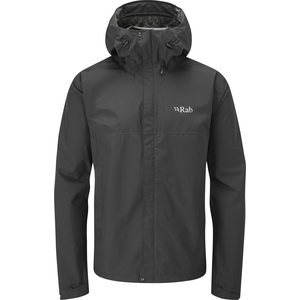 Rab Downpour Eco Waterproof Jacket Mens, Black, S