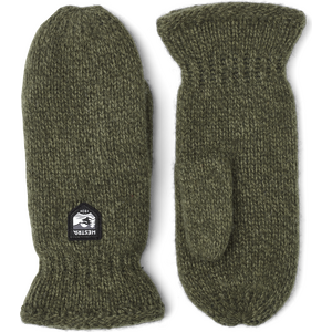 Hestra Basic Wool Mitt, Olive, 6
