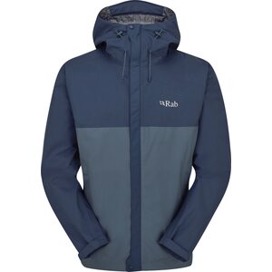 Rab Downpour Eco Waterproof Jacket Mens, Tempest Blue / Orion Blue, S