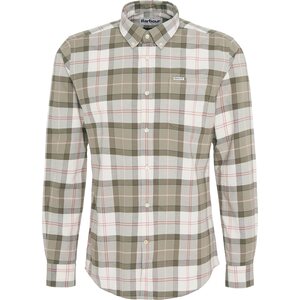 Barbour Lewis Tailored Shirt Mens, Glenmore Olive Tartan, M