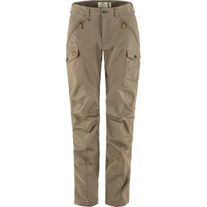 Fjällräven Nikka Trousers Curved Womens Long, Suede Brown (244), 46