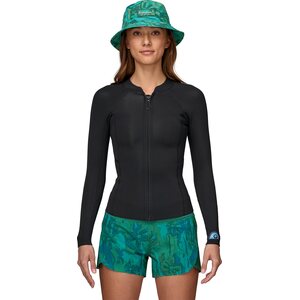 Patagonia Regulator Lite Long-Sleeved Front Zip Top Womens, Black, 6