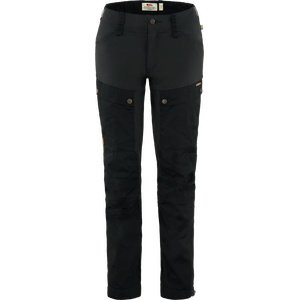Fjällräven Keb Trousers Curved Womens (23), Black (550), 38, Regular 32"