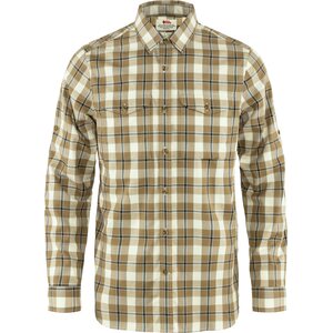 Fjällräven Singi Flannel Shirt Long Sleeve Mens, Buckwheat Brown / Patina Green (232-614), S
