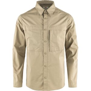 Fjällräven Abisko Trail Long Sleeve Shirt Mens, Fossil (118), S