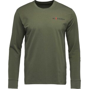 Black Diamond Heritage Wordmark LS Tee Men, Tundra, L
