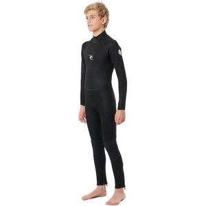 Rip Curl Junior Freelite 5/3 Back Zip, Black, 14