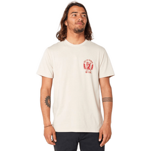 Rip Curl Desti Animals Tee Mens, Vintage White, L