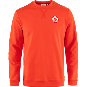 Fjällräven 1960 Logo Badge Sweater Mens, Flame Orange (214), M