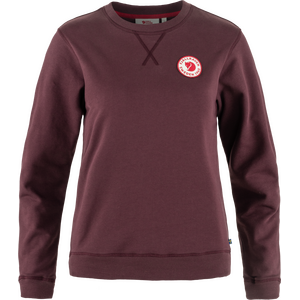 Fjällräven 1960 Logo Badge Sweater Womens, Port (357), L