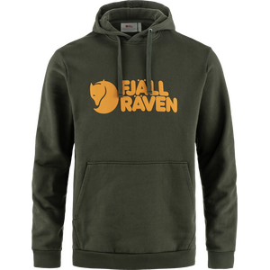 Fjällräven Logo Hoodie Mens, Deep Forest (662), XL