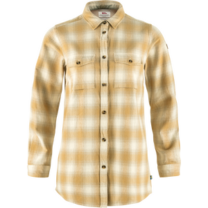 Fjällräven Övik Twill Shirt Long Sleeve Womens, Chalk White / Dune Beige (113-196) (24/25), S