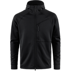 Fjällräven Abisko Grid Fleece Hoodie Mens, Black (550), S