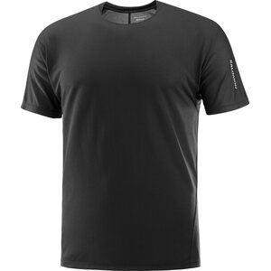 Salomon tSense Aero Short Sleeve Tee Mens, Deep Black, S