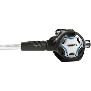 Mares Dual Adj 62X, White / Aqua, Din-liittimellä