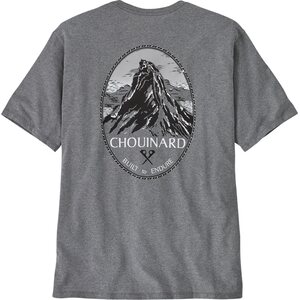 Patagonia Chouinard Crest Pocket Responsibili-Tee Mens, Gravel Heather, XL