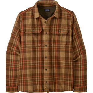 Patagonia Fjord Loft Shirt Mens, Forested: Nest Brown, S