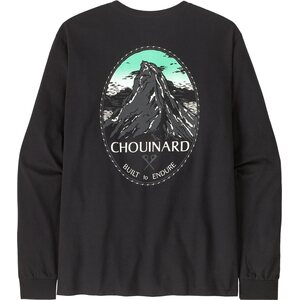 Patagonia Long-Sleeved Chouinard Crest Responsibili-Tee Mens, Black, L