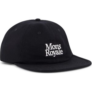 Mons Royale Roam 6 Panel Cap, Black (2024), One Size