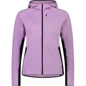Mons Royale Approach Merino Gridlock Hood Womens, Orchid / Black, S