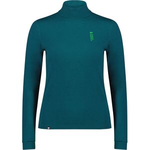Mons Royale Cascade Merino Base Layer Mock Neck Long Sleeve Womens, Evergreen, S