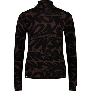 Mons Royale Cascade Merino Base Layer Mock Neck Long Sleeve Womens, Signal Lost Cedar, L