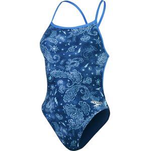 Speedo Allover Digital Vback Womens, Cerulean Blue, 38 (EUR 42)