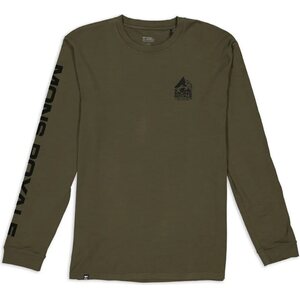 Mons Royale Icon Merino Air-Con LS Mens, Dark Olive, S