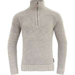 Devold Bispen Wool Zip Neck, Grey Melange, S