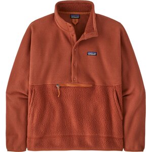 Patagonia Retro Pile 1/2 Snap Pullover Mens, Burnished Red, S