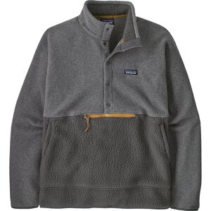 Patagonia Retro Pile 1/2 Snap Pullover Mens, Forge Grey, M