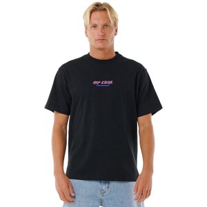 Rip Curl Quest Lockup Tee Mens, Black, S