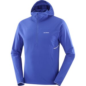 Salomon Sense Aero Hybrid Half Zip Hood Jacket Mens, Surf The Web, S