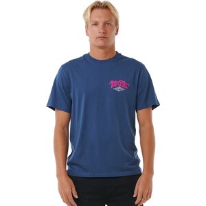 Rip Curl Shred Till Dead Tee, Washed Navy, M