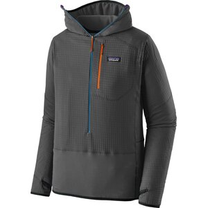 Patagonia R1 Pullover Hoody Mens, Forge Grey / Endless Blue, M