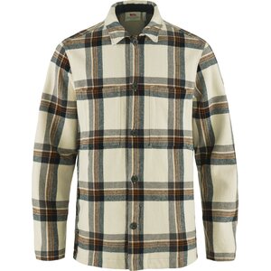 Fjällräven Singi Flannel Overshirt Mens, Chalk White / Dark Navy (113-555), S