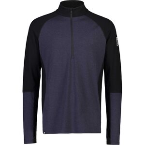 Mons Royale Olympus Half Zip Mens, Black / 9 Iron, S