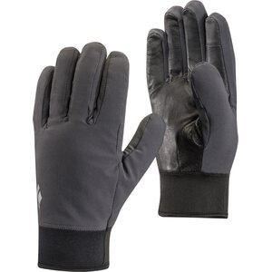 Black Diamond Midweight Softshell Gloves, Smoke, S