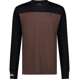 Mons Royale Yotei Merino Long Sleeve Mens, Cedar / Black, L
