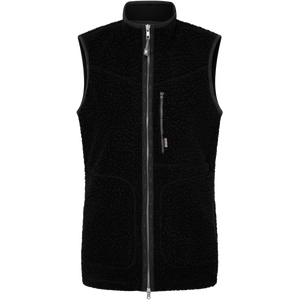 Varg Vargön Fat Wool Vest Womens, Black Granite, L