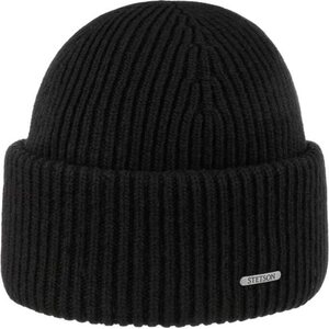Stetson Classic Uni Wool Beanie Hat, Black, OSFA