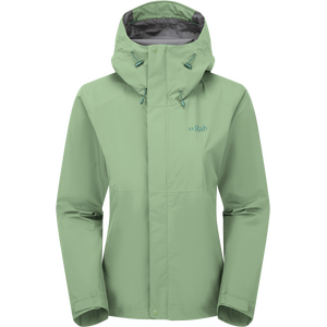 Rab Downpour Jacket Womens, Fig Green, XS (UK 8)