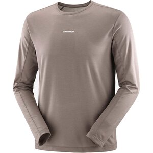 Salomon SHKout Core Long Sleeve Tee Mens, Iron, XXL