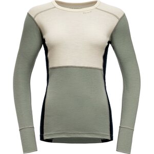 Devold Lauparen Merino 190 Base Shirt Womens, Raw White/Fog/Ink, S