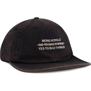Mons Royale Roam 6 Panel Cap, Black, One Size