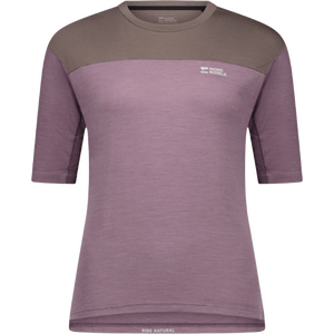 Mons Royale Diversion Merino Bike Jersey Short Sleeve Womens, Mauve/Iron, M