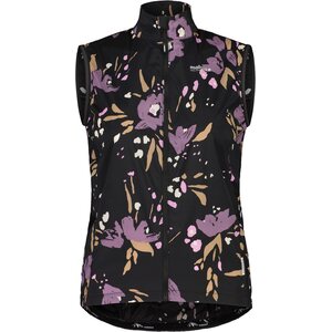 Maloja SeisM. Printed Cycle Vest Womens, Deep Black Brushflower, S