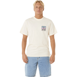 Rip Curl Raw Energy Trad Tee Mens, Bone, XXL