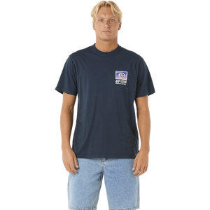 Rip Curl Raw Energy Trad Tee Mens, Dark Navy, S